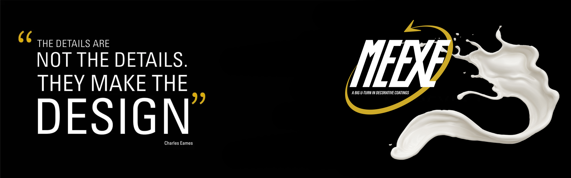 Componente líquido de los barnices de Meexe sobre el logo de la marca